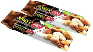 Power Pro Протеиновые батончики с цельными орехами и фруктами 60 гр