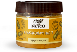 NUTCO Хрустящая арахисовая паста 300 гр