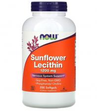 NOW Sunflower Lecithin 1200 мг 200 кап
