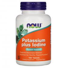 Now Foods Potassium Plus Iodine 180 таб