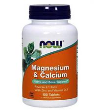 Now Foods Magnesium & Calcium with Zinc and Vitamin D3 100 таб
