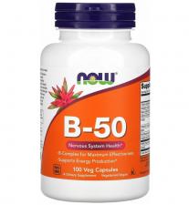 NOW Vitamin B-50 Complex 100 кап