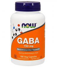 NOW GABA 750 мг 100 кап
