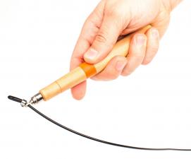 Скоростная скакалка деревянные ручки